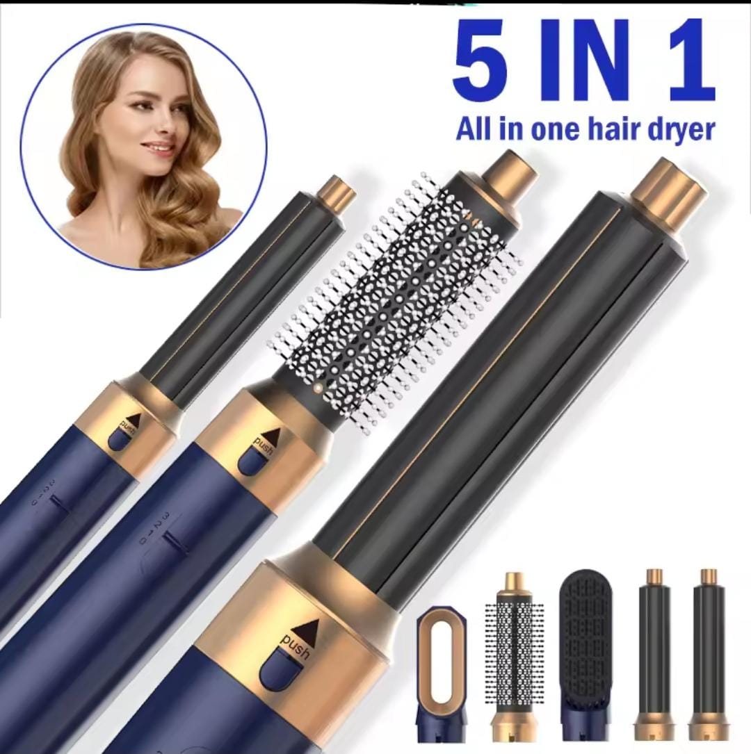 Haven Heights 5-in-1 Hair Dryer Brush Set – Multifunctional Styling Tool for Hair Straightening, Curling, and Volumizing